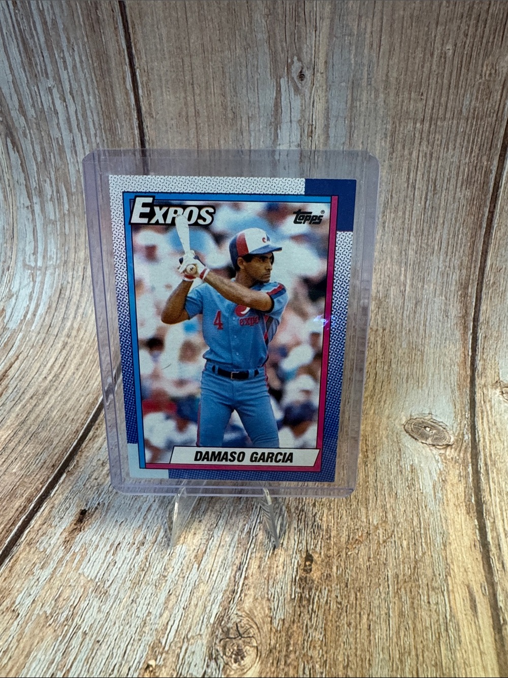 VTG 1990 Topps Expos Damaso Garcia #432 Baseball Trading Card Item #ME1818